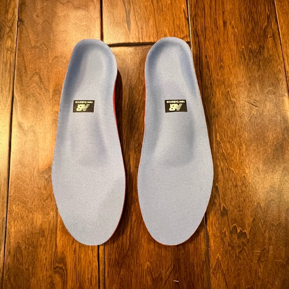New Balance Blue and Red Shoe Insoles